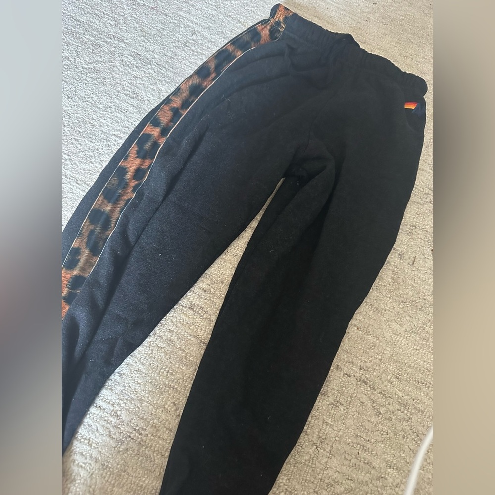 Aviator nation cheetah sweatpants